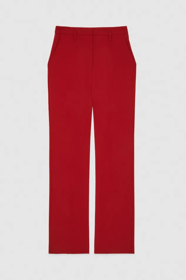 Tailleur Women Patrizia Pepe Essential Crepe Pants Martian Red
