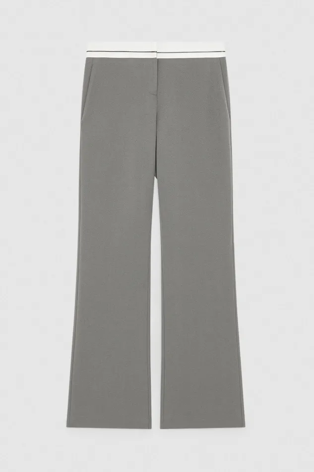 Tailleur Women Patrizia Pepe LowWaisted Pants In Comfort Fabric Dim Gray