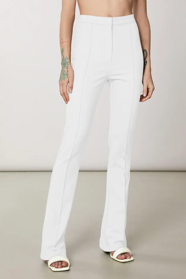 Tailleur Women Patrizia Pepe Slim Flare Pants Bianco