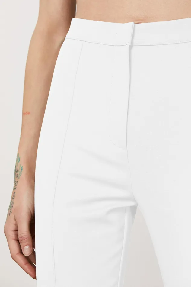 Tailleur Women Patrizia Pepe Slim Flare Pants Bianco