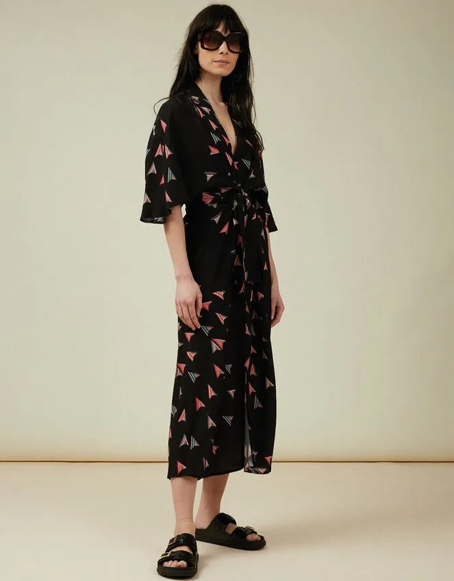 Tallulah And Hope Print Tie Dress Black Women Monsoon Dresses