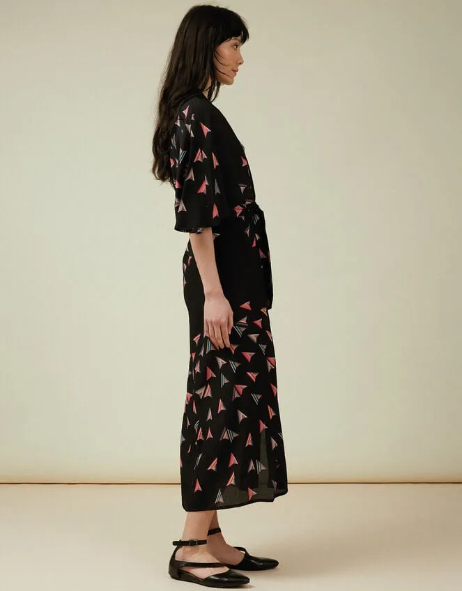 Tallulah And Hope Print Tie Dress Black Women Monsoon Dresses
