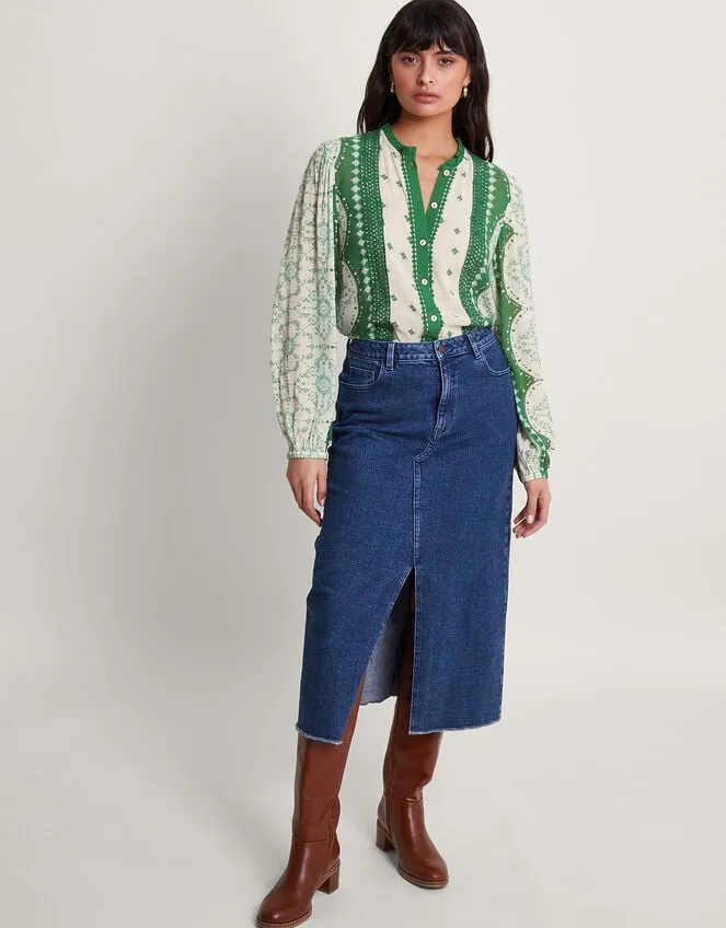Tamsyn Print Blouse Green Women Monsoon Tops and Blouses