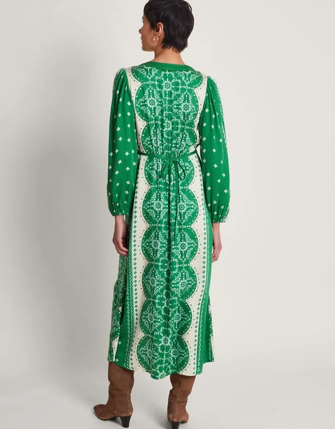 Tamsyn Print Tea Dress Green Women Monsoon Dresses