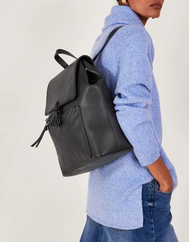 Tassel Backpack Black Women Monsoon Bags and Purses