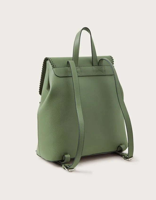 Tassel Backpack Green Women Monsoon Bags and Purses