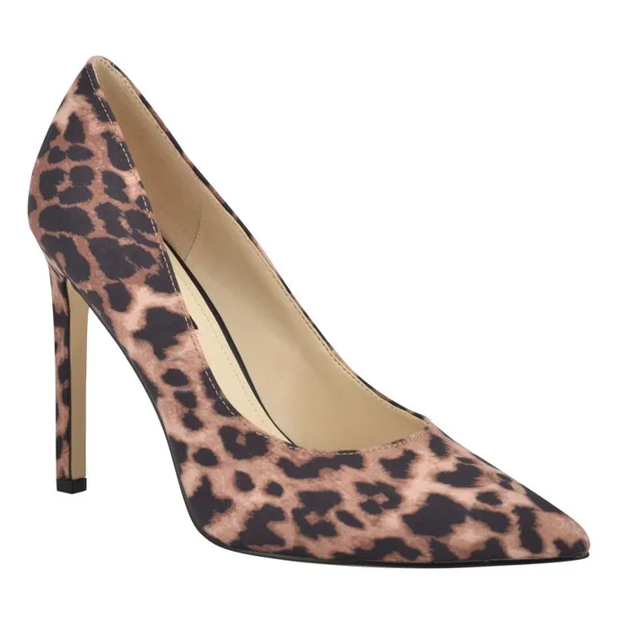 Tatiana Pointy Toe Pumps Leopard Women Nine West Heels