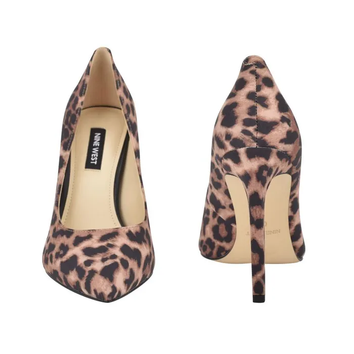 Tatiana Pointy Toe Pumps Leopard Women Nine West Heels