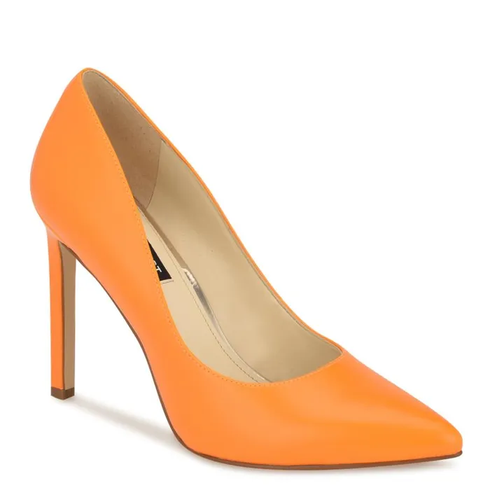 Tatiana Pointy Toe Pumps Orange Women Nine West Heels