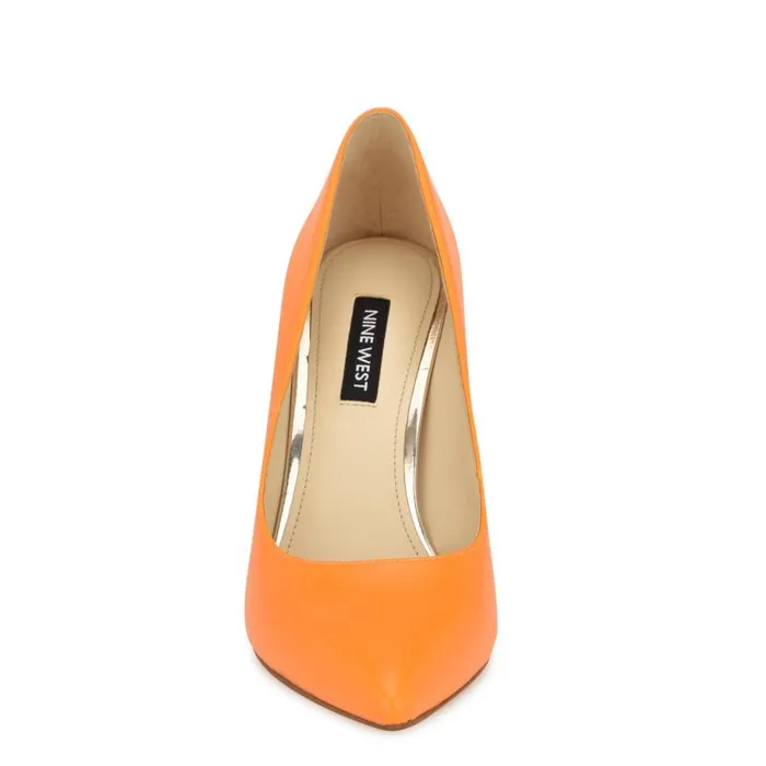 Tatiana Pointy Toe Pumps Orange Women Nine West Heels