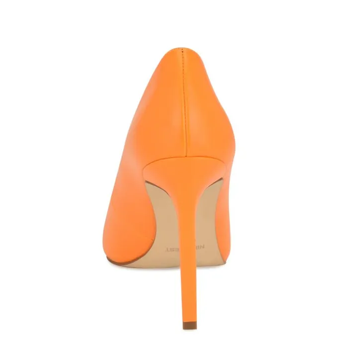 Tatiana Pointy Toe Pumps Orange Women Nine West Heels