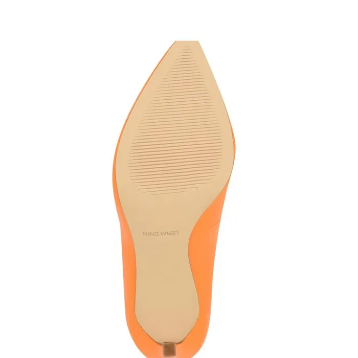 Tatiana Pointy Toe Pumps Orange Women Nine West Heels