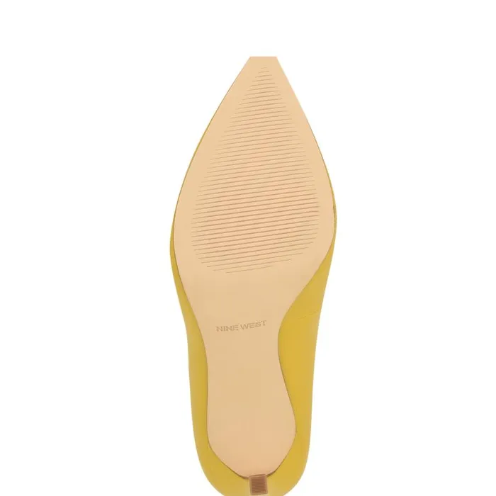 Tatiana Pointy Toe Pumps Yellow Women Nine West Heels