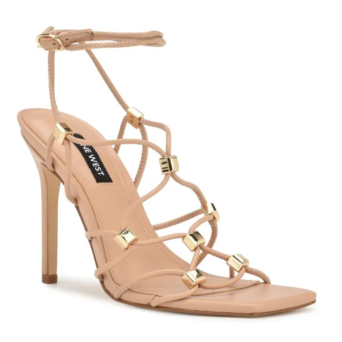 Tenor Ankle Wrap Heeled Sandals Warm Blush Women Nine West Heels
