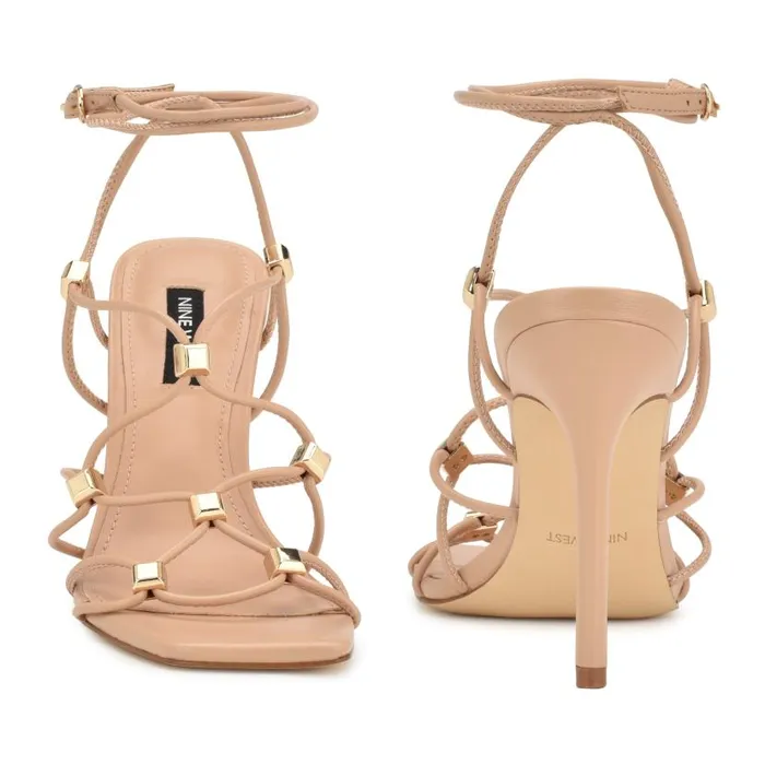 Tenor Ankle Wrap Heeled Sandals Warm Blush Women Nine West Heels