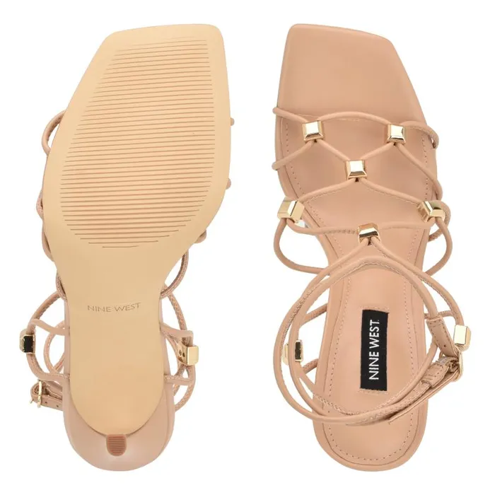 Tenor Ankle Wrap Heeled Sandals Warm Blush Women Nine West Heels