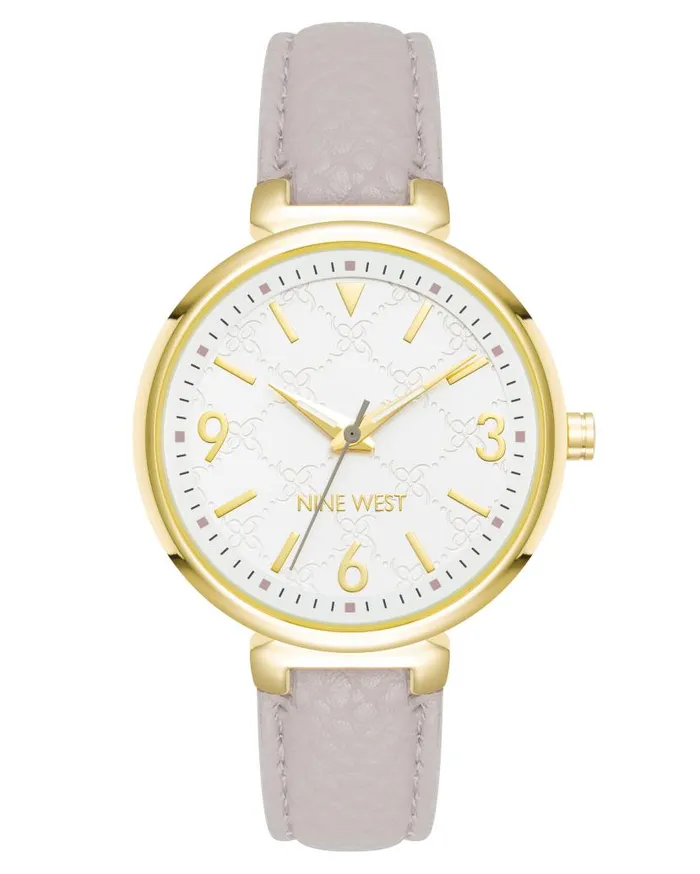 Textured Strap Watch Grey WomenMen Nine West Watches