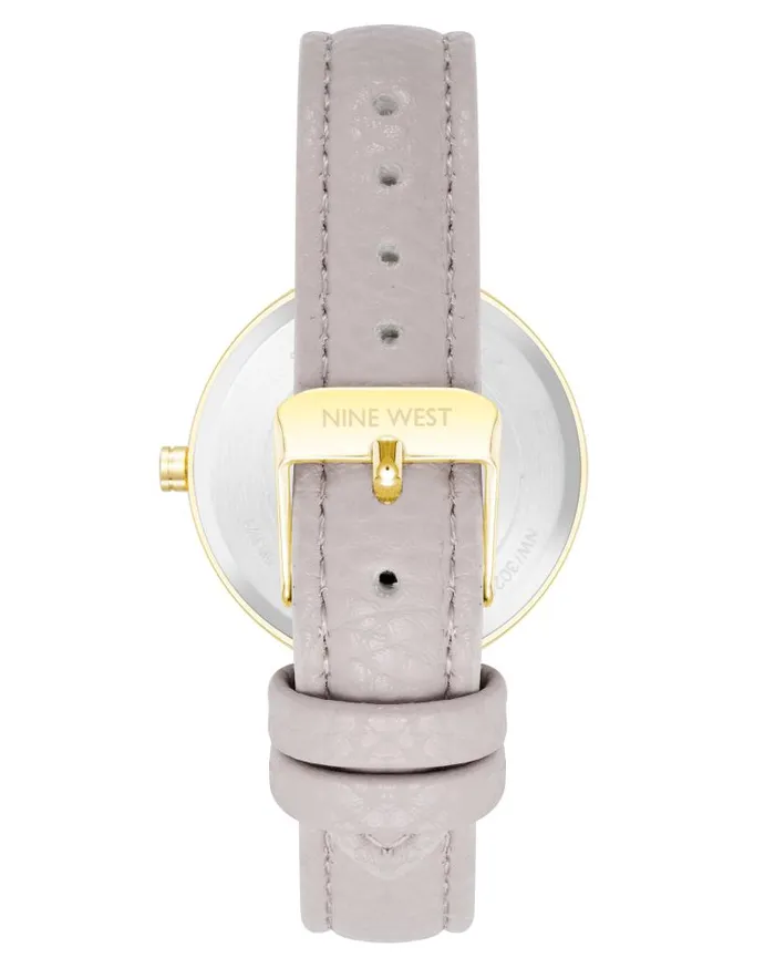 Textured Strap Watch Grey WomenMen Nine West Watches
