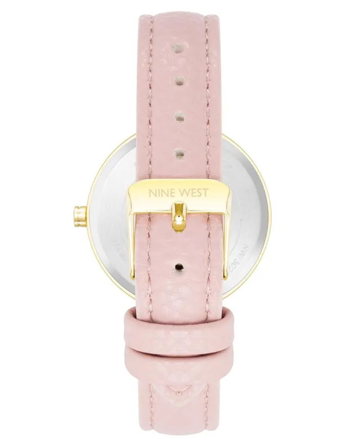Textured Strap Watch Pink WomenMen Nine West Watches