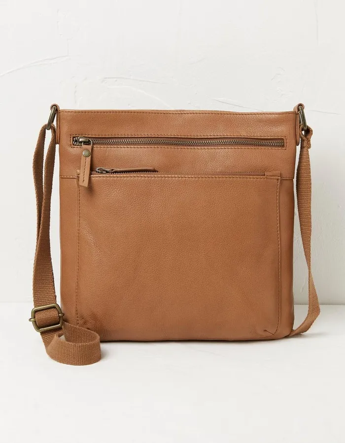 The Allie Crossbody Bag Tan Women FatFace Bags and Purses