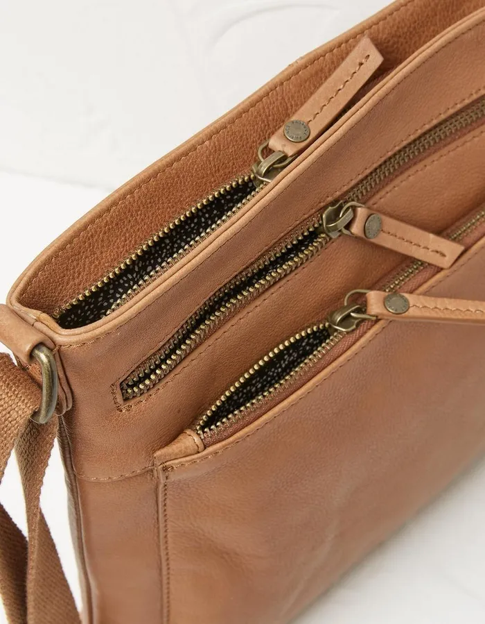 The Allie Crossbody Bag Tan Women FatFace Bags and Purses