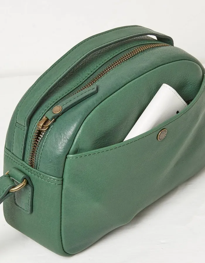 The Callie Crossbody Bag Green Women FatFace Bags and Purses