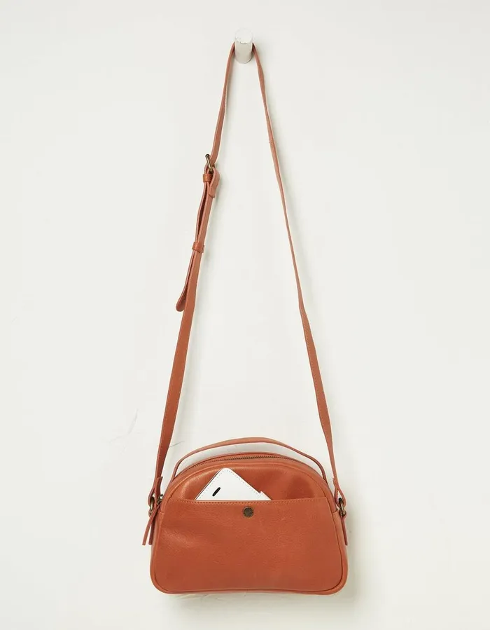 The Callie Crossbody Bag Orange Women FatFace Bags and Purses