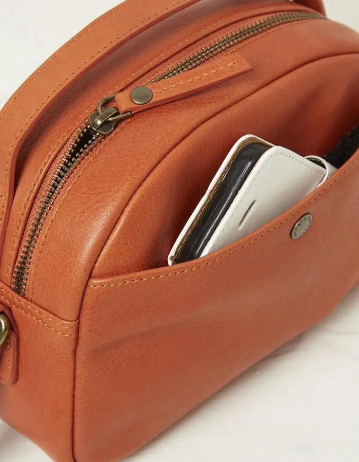 The Callie Crossbody Bag Orange Women FatFace Bags and Purses