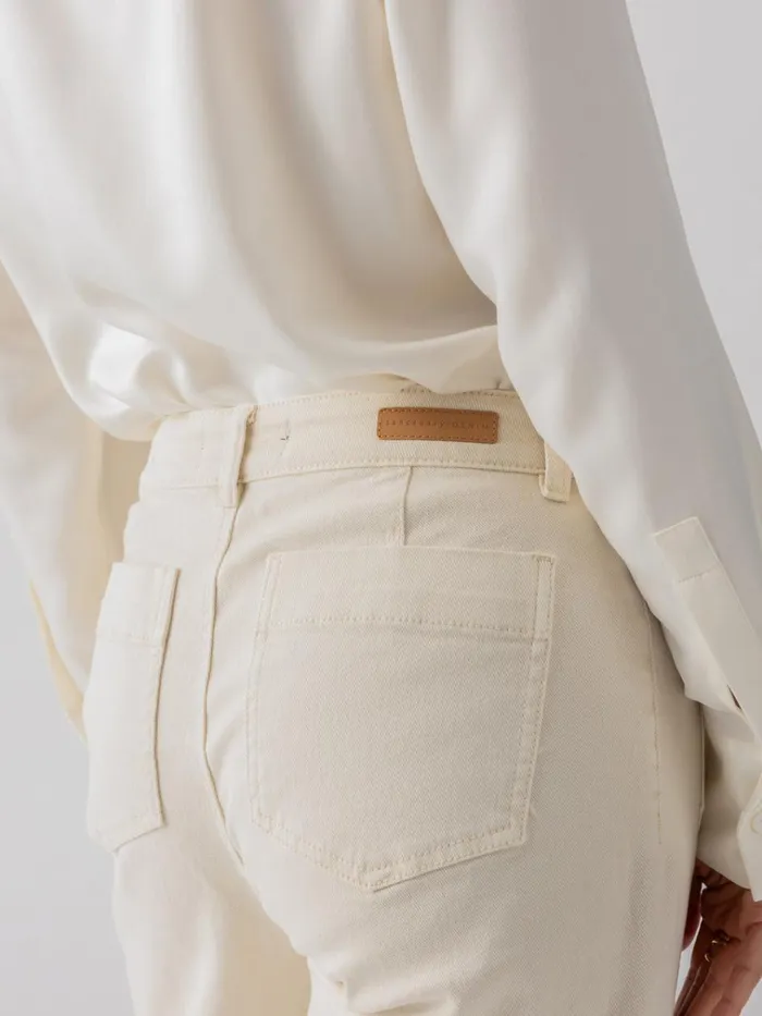 The Marine Standard Rise Denim Pant French Vanilla Women Sanctuary Clothing Denim