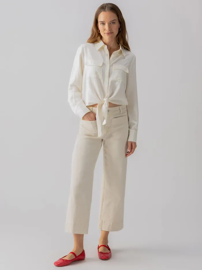 The Marine Standard Rise Denim Pant French Vanilla Women Sanctuary Clothing Denim