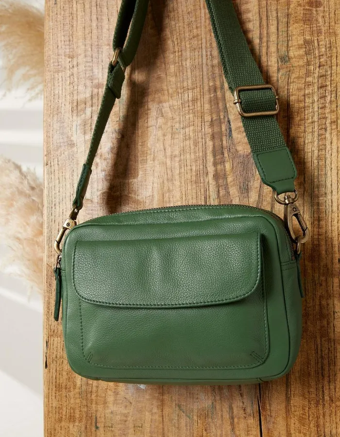 The Oslo Camera Bag Green Women FatFace Bags and Purses