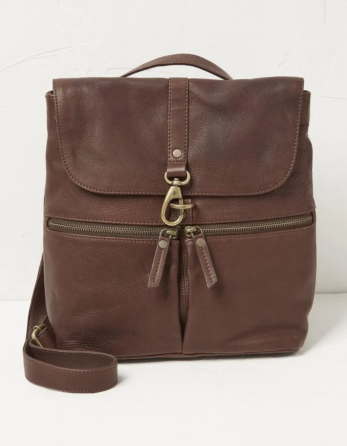 The Pia Multifunctional Bag Chocolate Brown Women FatFace Bags and Purses