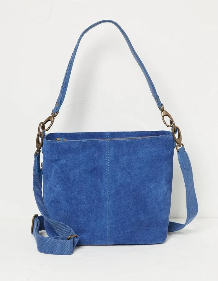 The Valletta Shoulder Bag Blue Women FatFace Bags and Purses