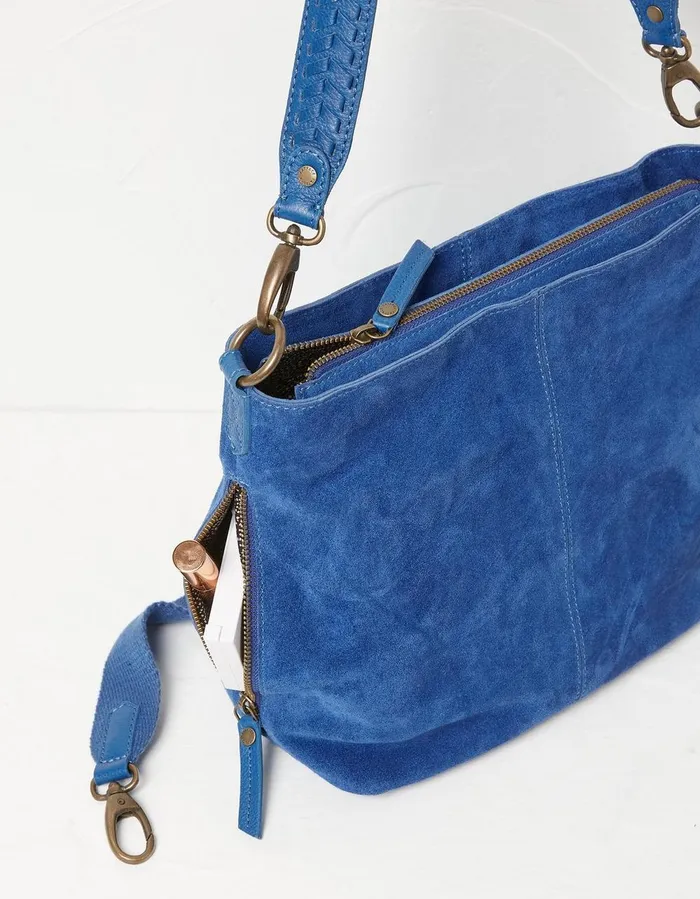 The Valletta Shoulder Bag Blue Women FatFace Bags and Purses