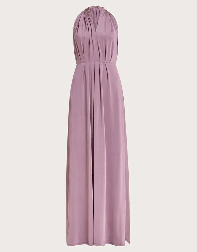 Thea Twist Me Tie Me Maxi Dress Mink Women Monsoon Occasionwear