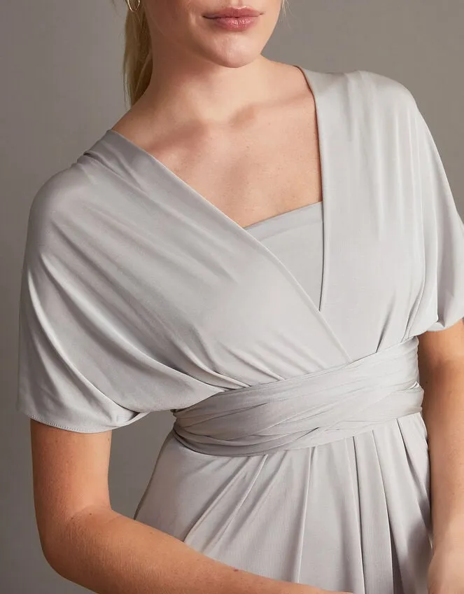 Thea Twist Me Tie Me Maxi Dress Silver Women Monsoon Occasionwear