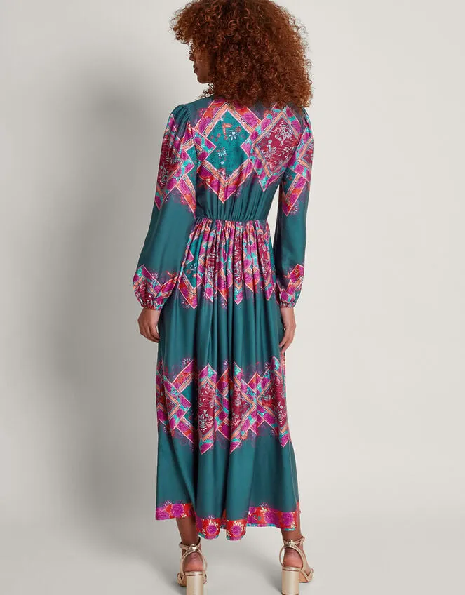 Tiffany Wrap Dress Blue Women Monsoon Occasionwear