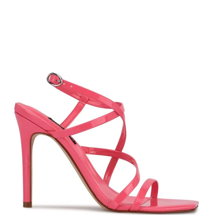 Tilas Heeled Sandals Miami Pink Women Nine West Sandals