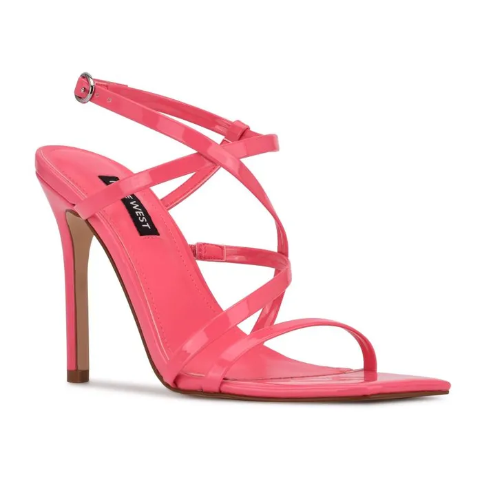 Tilas Heeled Sandals Miami Pink Women Nine West Sandals