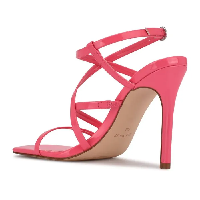 Tilas Heeled Sandals Miami Pink Women Nine West Sandals