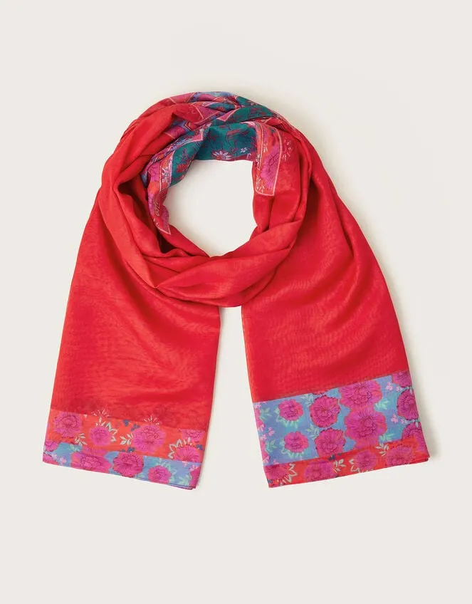 Tile Print Lightweight Scarf Women Monsoon Scarves