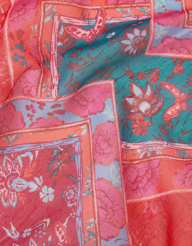 Tile Print Lightweight Scarf Women Monsoon Scarves