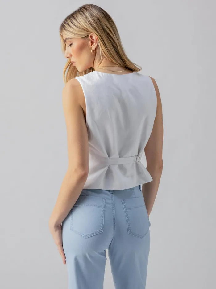 Timeless Vest White Women Sanctuary Clothing Jackets and Outerwear