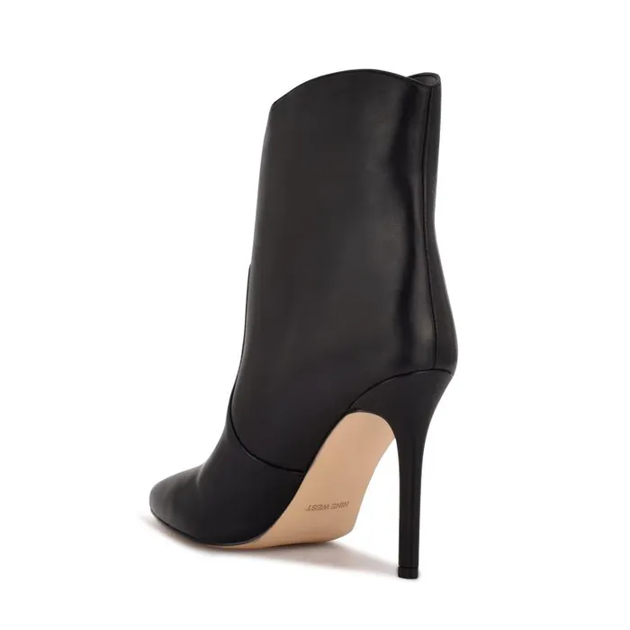 Tolate Dress Booties Black Leather Women Nine West Boots and Booties