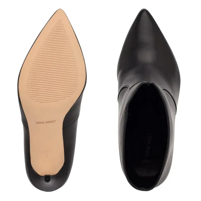 Tolate Dress Booties Black Leather Women Nine West Boots and Booties