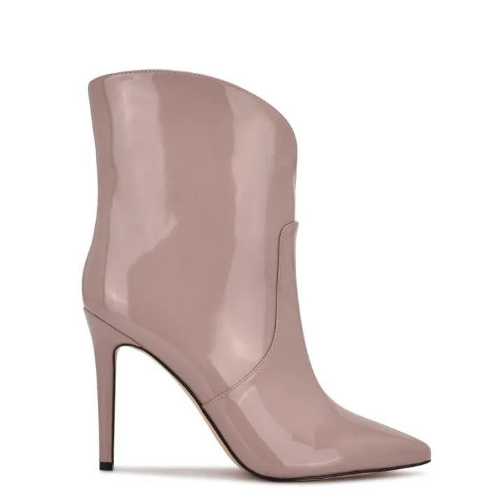 Tolate Dress Booties Light Pink Patent Women Nine West Heels