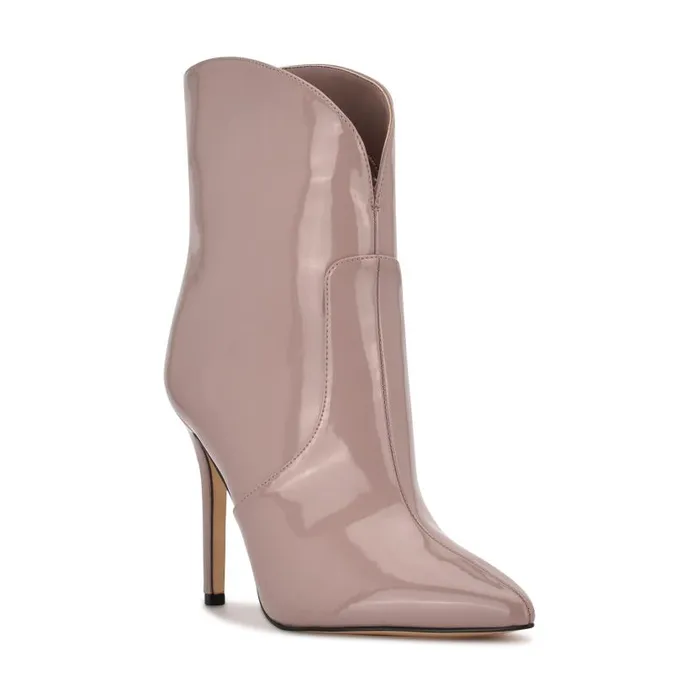 Tolate Dress Booties Light Pink Patent Women Nine West Heels