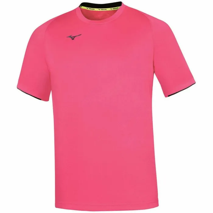 Tops Men Mizuno Men Core Ss Tee Pink Fluonavy