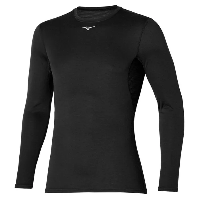 Tops Men Mizuno Mid Weight Crew Black