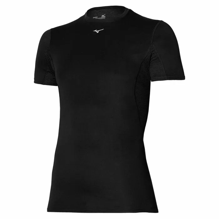 Tops Men Mizuno Mid WeightLight Tee Black